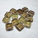 6mm Two Hole Czech Mate Twilight Crystal